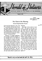 Title Page of Herald of Holiness - August 4, 1954