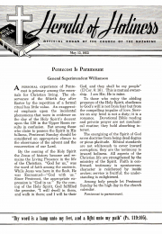 Title Page of Herald of Holiness - May 13, 1953