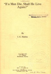 image of title page If a Man Sin, Shall He Live Again?