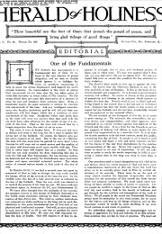 Title Page of Herald of Holiness - February 13, 1918