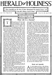 Title Page of Herald of Holiness - April 17, 1918