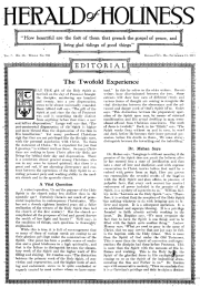 Title Page of Herald of Holiness – September 11, 1918