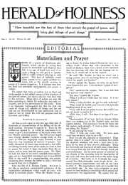 Title Page of Herald of Holiness – October 9, 1918