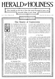 Title Page of Herald of Holiness - February 12, 1919