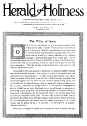 Title Page of Herald of Holiness - November 17, 1920