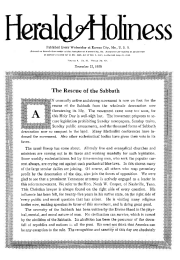 Title Page of Herald of Holiness - December 22, 1920