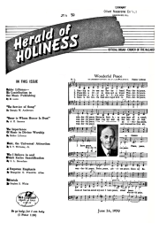 Cover page of Herald of Holiness - June 26, 1950
