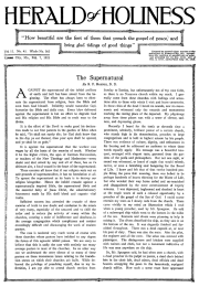 Front page of Herald of Holiness - February 7, 1923