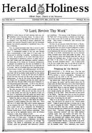 Front page of Herald of Holiness - July 30, 1924