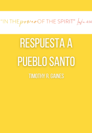 RESPUESTA A «PUEBLO SANTO» (DE ROB FRINGER Y STANLEY BHEBHE) Timothy R. Gaines