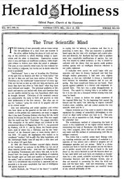 Front page of Herald of Holiness - July 15, 1925