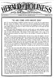 Front page of Herald of Holiness - August 18, 1926