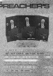 Preacher's Magazine Volume 58 Number 3, March, April, May, 1983