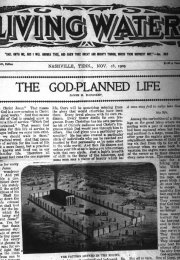 Living Water, Nov. 18, 1909