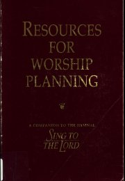 Resources for Worship Planning