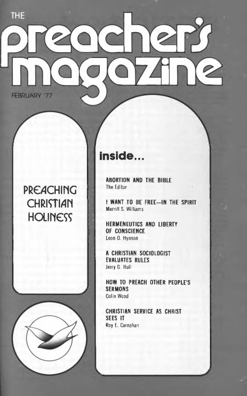Title Page of Preacher's Magazine
