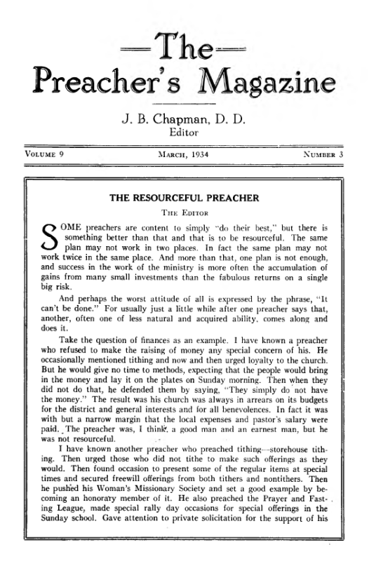 Cover of Preacher's Magazine