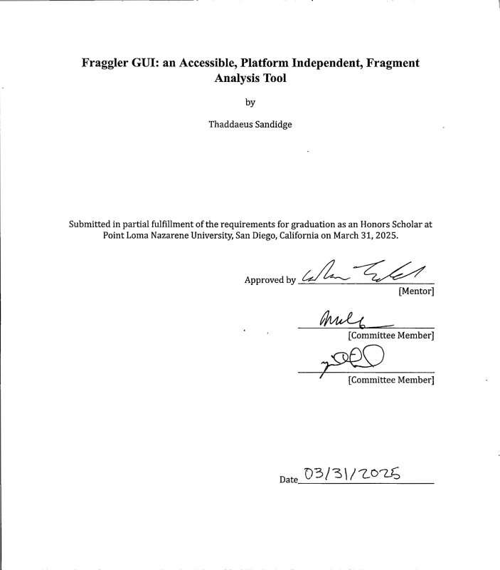 Thaddaeus Sandidge Cover Page