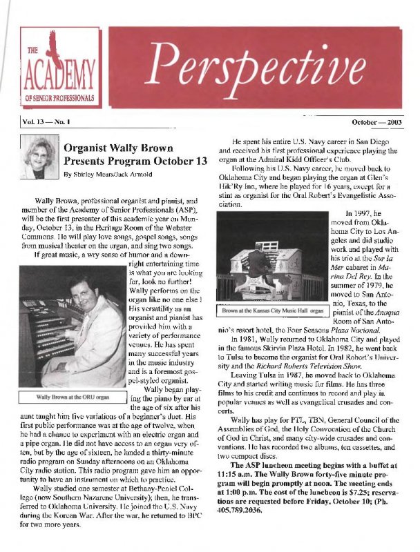 The Academy Perspective Vol. 13 2003-2004
