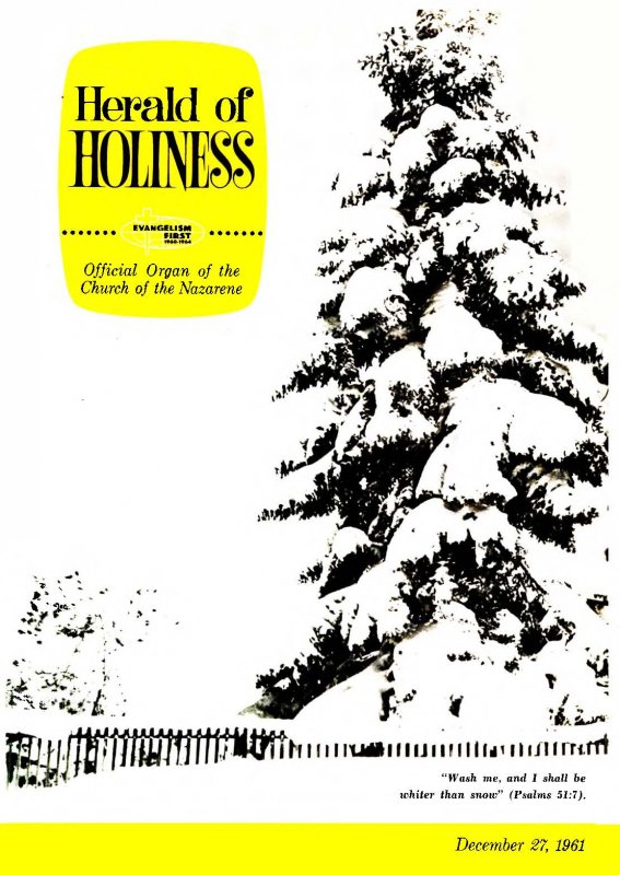 Herald of Holiness - December 27, 1961