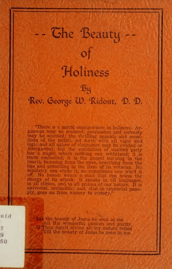 The Beauty of Holiness